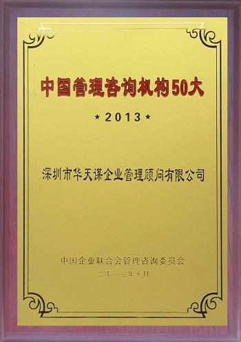 2013中国管理咨询机构50大